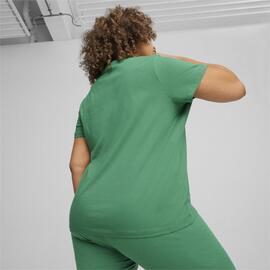 Camiseta Puma W ESS+ Script Tee Verde