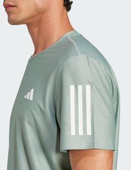 Camiseta Adidas OwnTheRun Tee verde JC9793