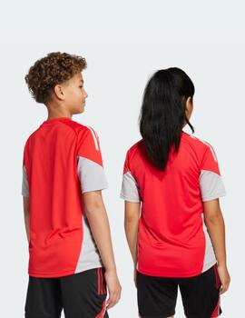 Camiseta Adidas Jr Tiro25 Training JP1551 rojo