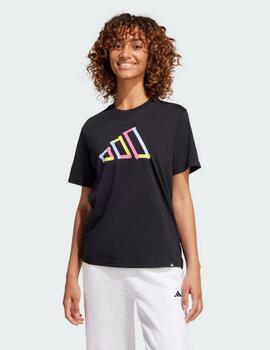 Camisete Adidas W T FILL TEE Negro JN9087