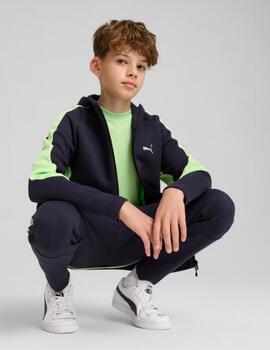 Chaqueta Puma Evostripe Jr FullZip Marino 685775