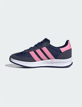 Zapatilla Adidas RUN 70s 2.0 Jr Marino/Rosa JI2246